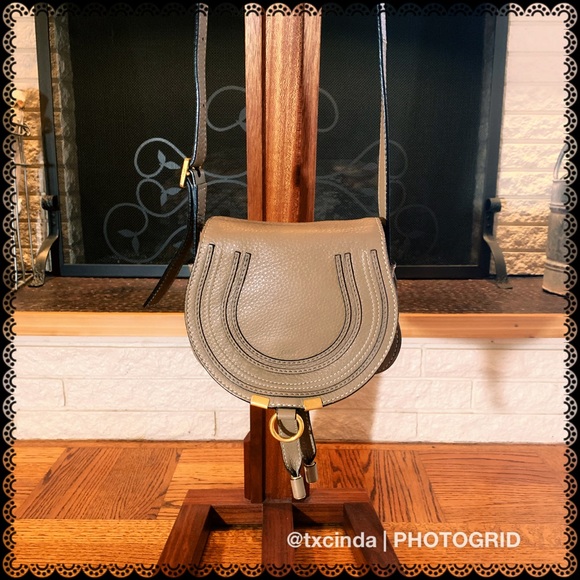 Chloe Handbags - CHLOE Small Beige Marcie Crossbody Bag